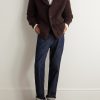 Shawl-Collar Ribbed-Knit Cashmere Cardigan - OU Shawl-Collar Ribbed-Knit Cashmere Cardigan - OU