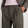 Straight-Leg Pleated Wool-Blend Seersucker Trousers - CU Straight-Leg Pleated Wool-Blend Seersucker Trousers - CU
