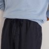 Mattia Straight-Leg Linen Drawstring Trousers - CU Mattia Straight-Leg Linen Drawstring Trousers - CU