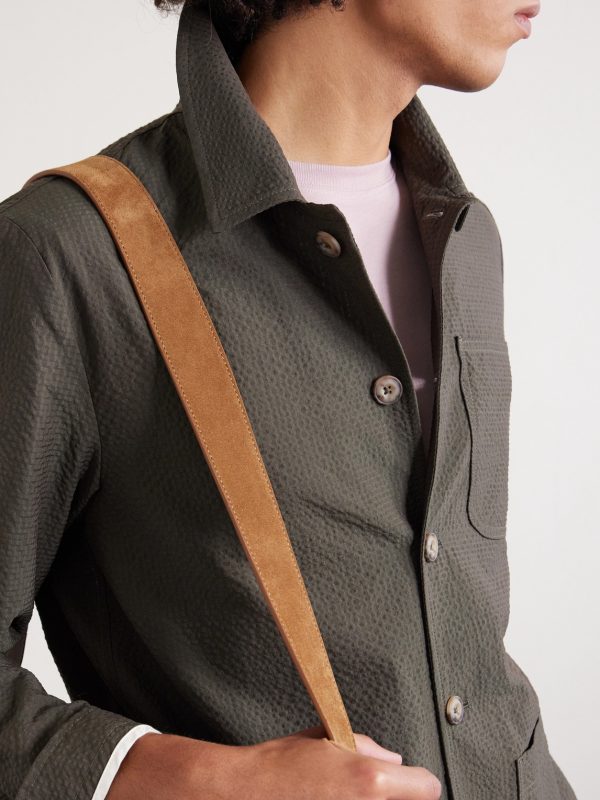 Virgin Wool-Blend Seersucker Overshirt - CU Virgin Wool-Blend Seersucker Overshirt - CU
