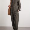 Virgin Wool-Blend Seersucker Overshirt - OU Virgin Wool-Blend Seersucker Overshirt - OU
