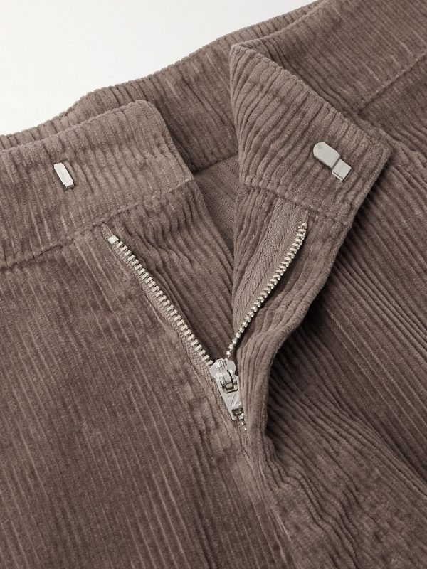 Reed Straight-Leg Garment-Dyed Cotton-Corduroy Trousers - E1 Reed Straight-Leg Garment-Dyed Cotton-Corduroy Trousers - E1