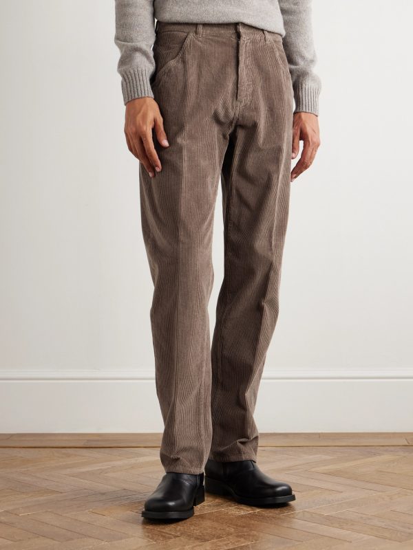 Reed Straight-Leg Garment-Dyed Cotton-Corduroy Trousers - FR Reed Straight-Leg Garment-Dyed Cotton-Corduroy Trousers - FR