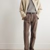 Reed Straight-Leg Garment-Dyed Cotton-Corduroy Trousers - OU Reed Straight-Leg Garment-Dyed Cotton-Corduroy Trousers - OU