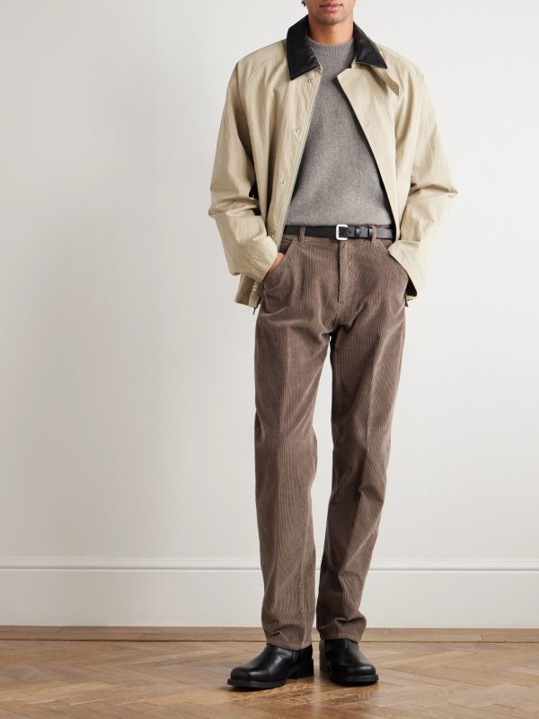 Reed Straight-Leg Garment-Dyed Cotton-Corduroy Trousers - OU Reed Straight-Leg Garment-Dyed Cotton-Corduroy Trousers - OU