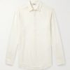 Henri Lyocell and Wool-Blend Flannel Shirt