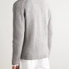 Shawl-Collar Ribbed Wool Cardigan - BK Shawl-Collar Ribbed Wool Cardigan - BK