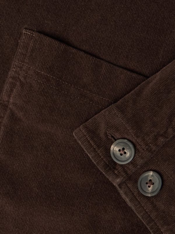 Constantin Garment-Dyed Stretch-Cotton Corduroy Overshirt - E1