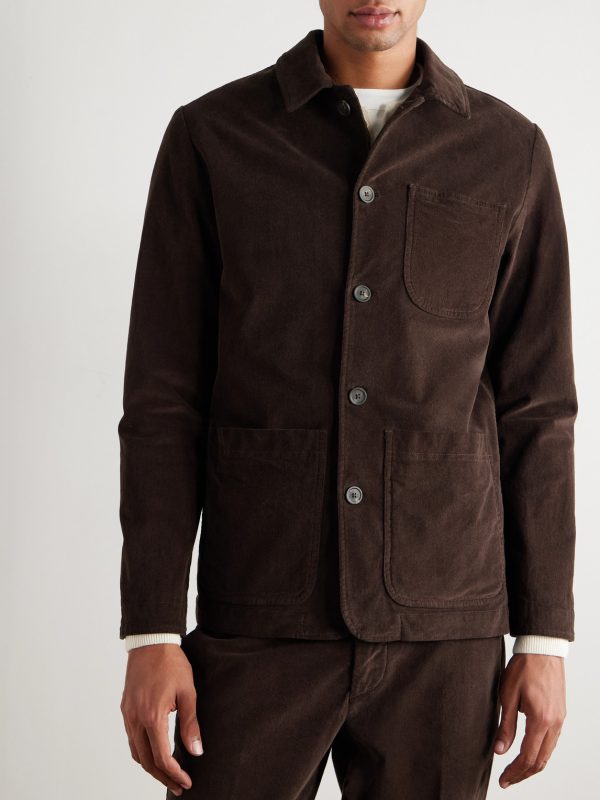 Constantin Garment-Dyed Stretch-Cotton Corduroy Overshirt - FR