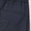 Jared Straight-Leg Pleated Wool-Blend Flannel Drawstring Trousers - CU