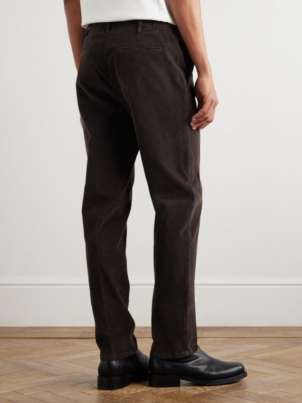 Dumbo Straight-Leg Stretch-Cotton Corduroy Trousers - BK