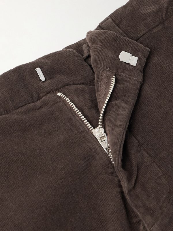 Dumbo Straight-Leg Stretch-Cotton Corduroy Trousers - E1