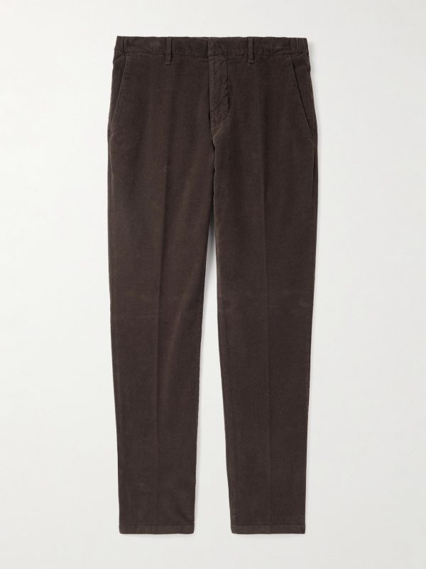 Dumbo Straight-Leg Stretch-Cotton Corduroy Trousers