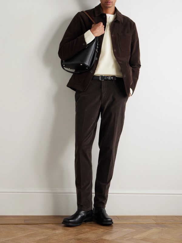 Dumbo Straight-Leg Stretch-Cotton Corduroy Trousers - OU
