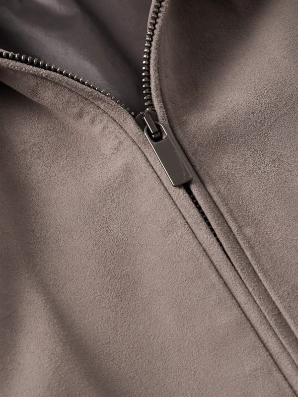 Lennox Suede Bomber Jacket - CU