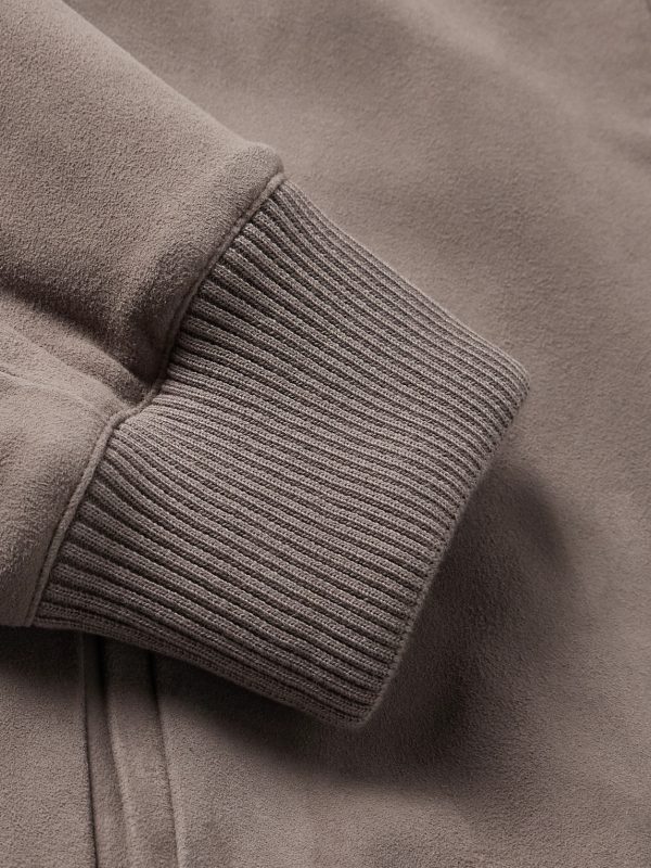 Lennox Suede Bomber Jacket - E1