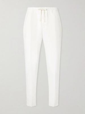 Mattia Straight-Leg Linen Drawstring Trousers Mattia Straight-Leg Linen Drawstring Trousers