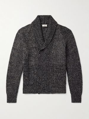 Double-Breasted Shawl-Collar Knitted Cardigan