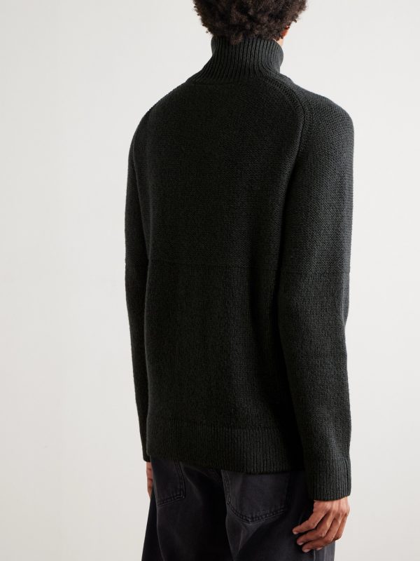 Camionair Wool-Blend Half-Zip Sweater - BK