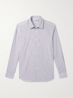 Scott Striped Cotton-Poplin Shirt Scott Striped Cotton-Poplin Shirt