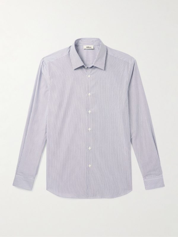 Scott Striped Cotton-Poplin Shirt Scott Striped Cotton-Poplin Shirt