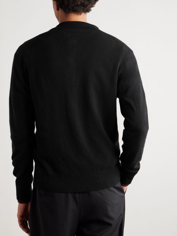 Wool and Cashmere-Blend Polo Shirt - BK