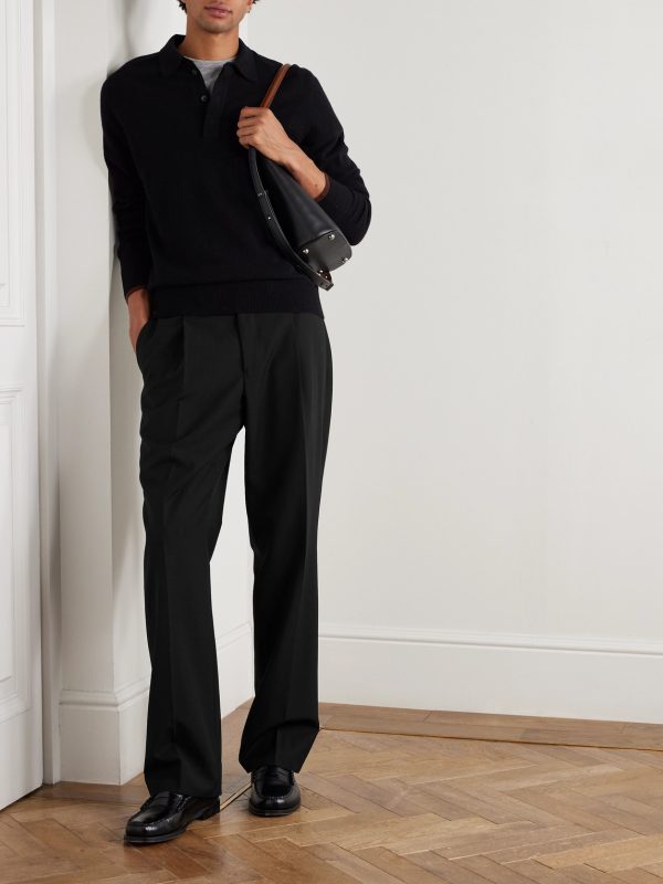 Wool and Cashmere-Blend Polo Shirt - OU