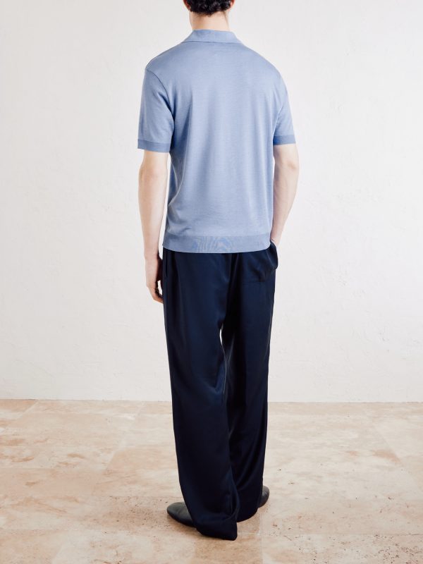 Pierre Lyocell and Cotton-Blend Polo Shirt - BK Pierre Lyocell and Cotton-Blend Polo Shirt - BK