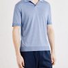 Pierre Lyocell and Cotton-Blend Polo Shirt - FR Pierre Lyocell and Cotton-Blend Polo Shirt - FR
