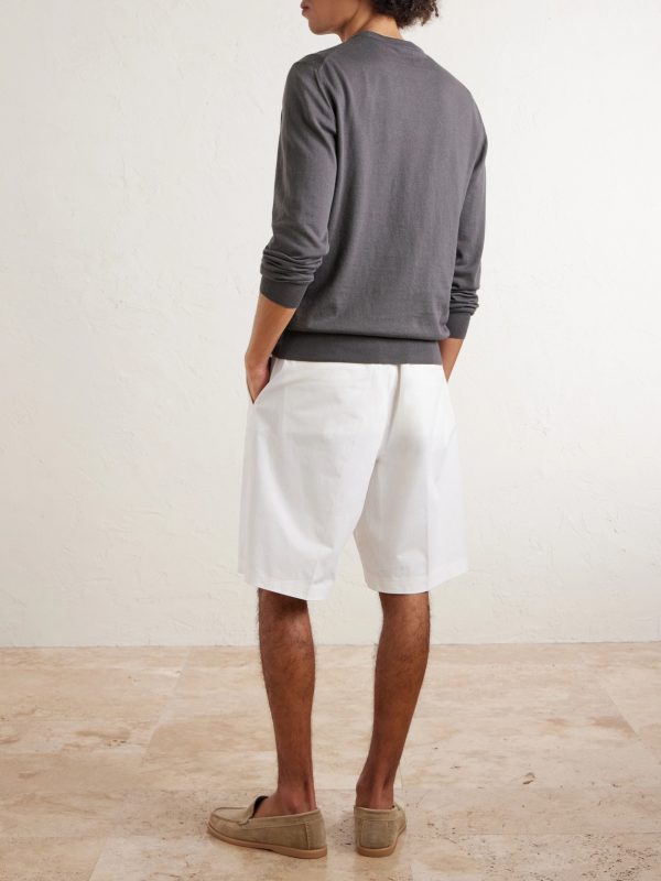 Cotton and Cashmere-Blend Sweater - BK