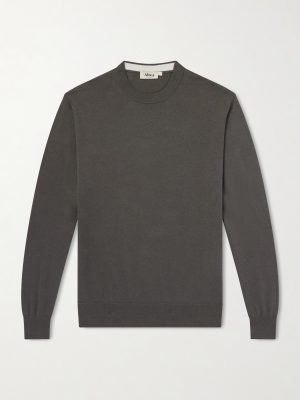 Cotton and Cashmere-Blend Sweater Cotton and Cashmere-Blend Sweater