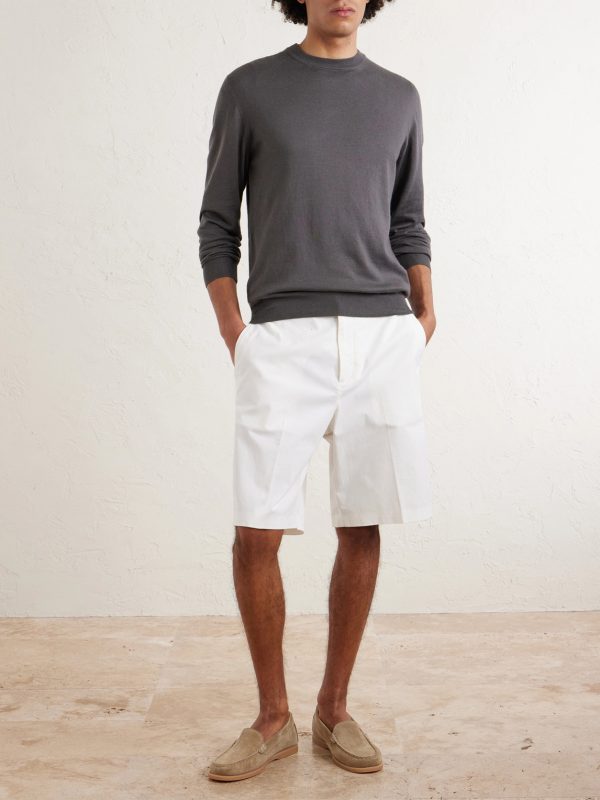 Cotton and Cashmere-Blend Sweater - OU