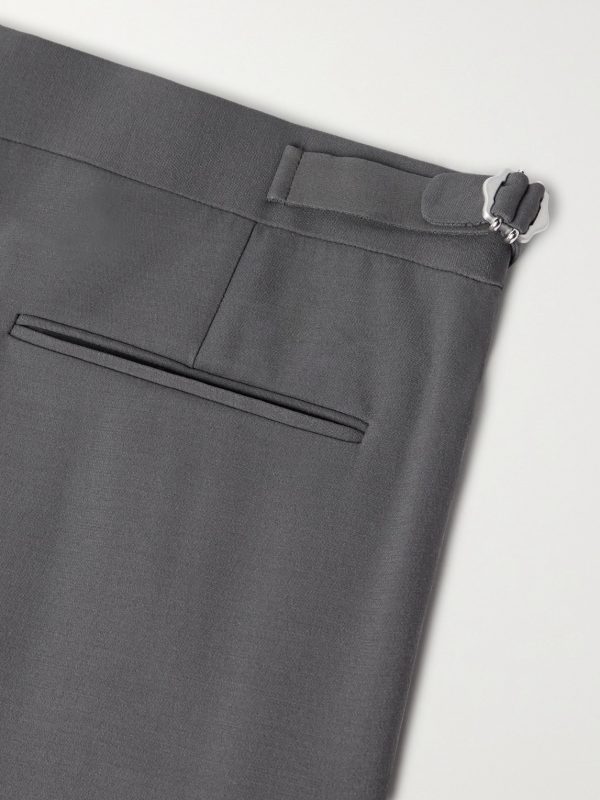 Johnny Straight-Leg Silk and Wool-Blend Trousers - CU