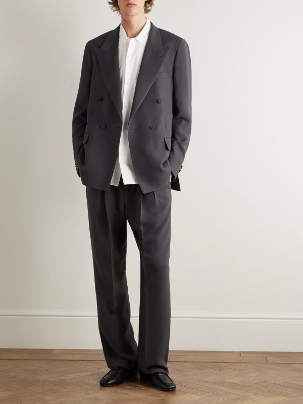 Johnny Straight-Leg Silk and Wool-Blend Trousers - OU