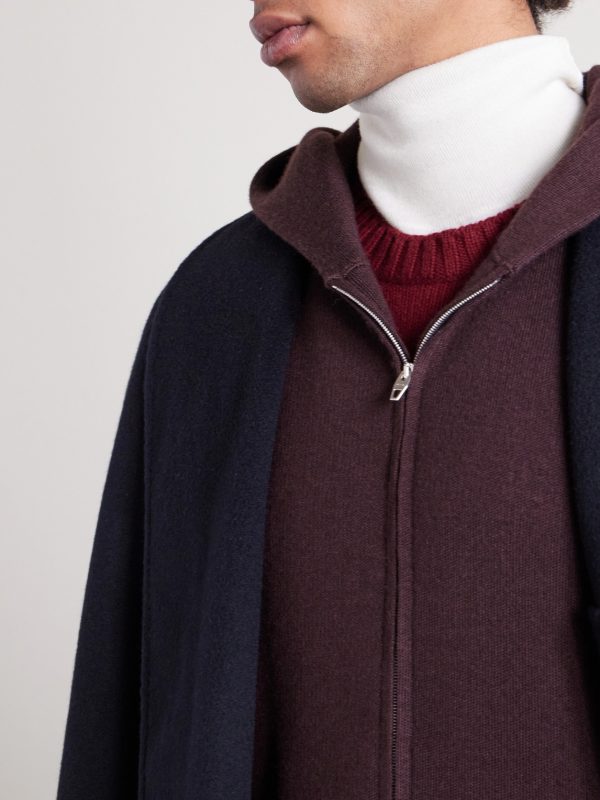 Sunset Cashmere and Silk-Blend Zip-Up Hoodie - CU Sunset Cashmere and Silk-Blend Zip-Up Hoodie - CU