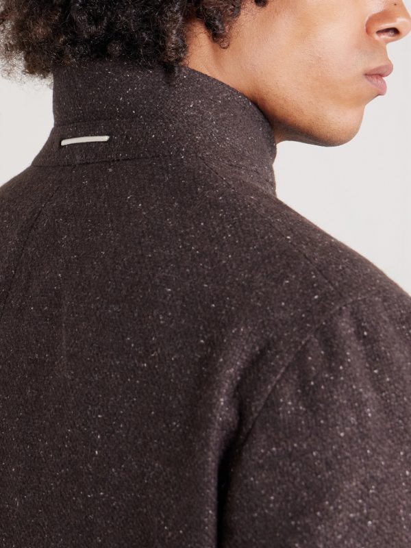 Norman Flecked Cashmere and Silk-Blend Blazer - E2 Norman Flecked Cashmere and Silk-Blend Blazer - E2
