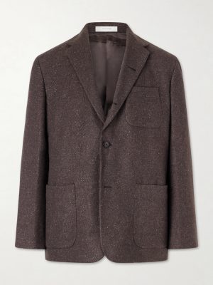 Norman Flecked Cashmere and Silk-Blend Blazer Norman Flecked Cashmere and Silk-Blend Blazer