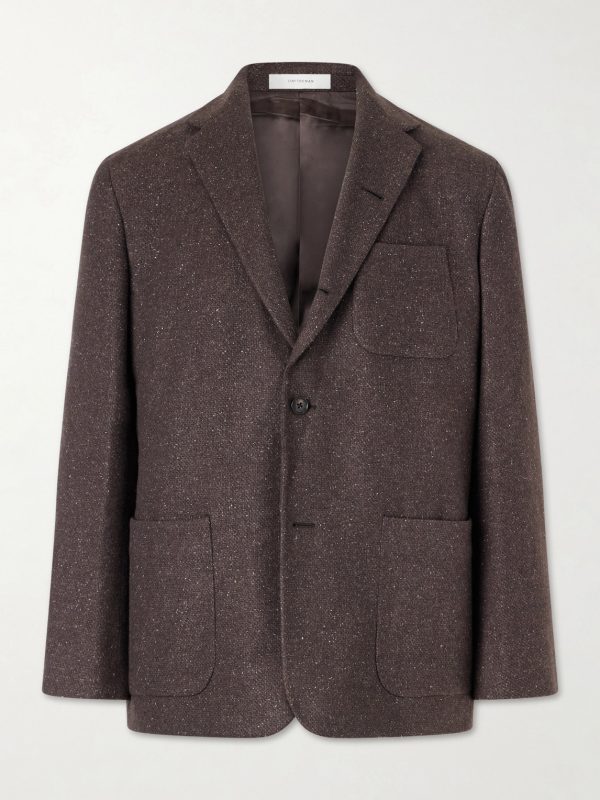 Norman Flecked Cashmere and Silk-Blend Blazer Norman Flecked Cashmere and Silk-Blend Blazer