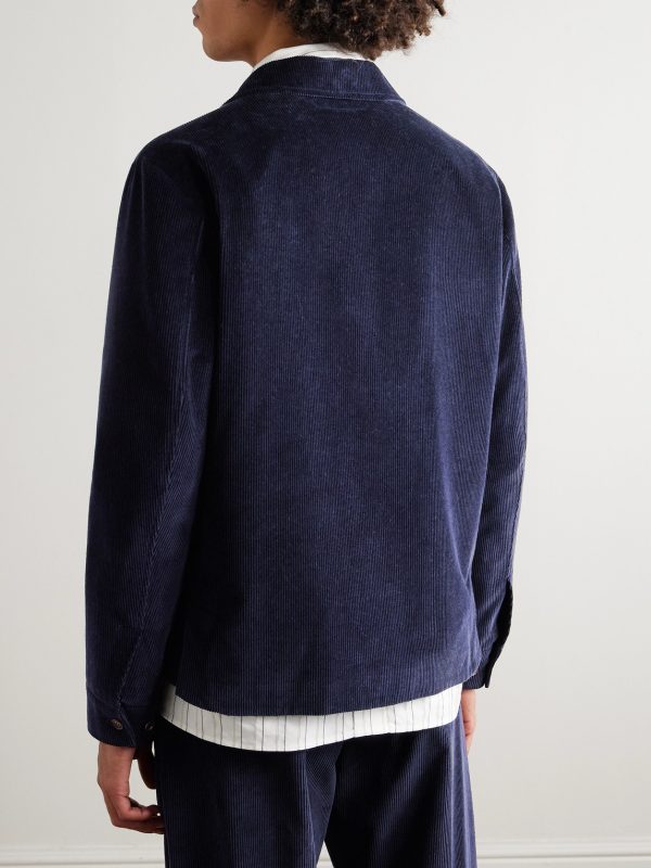 Quebec Cotton and Cashmere-Blend Corduroy Jacket - BK
