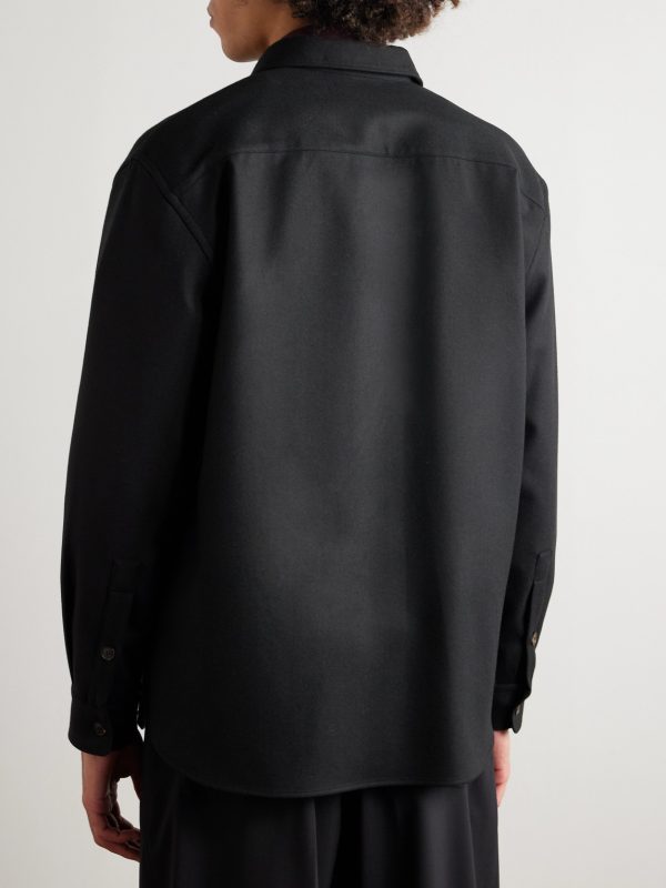 Jonah Virgin Wool-Blend Twill Overshirt - BK Jonah Virgin Wool-Blend Twill Overshirt - BK