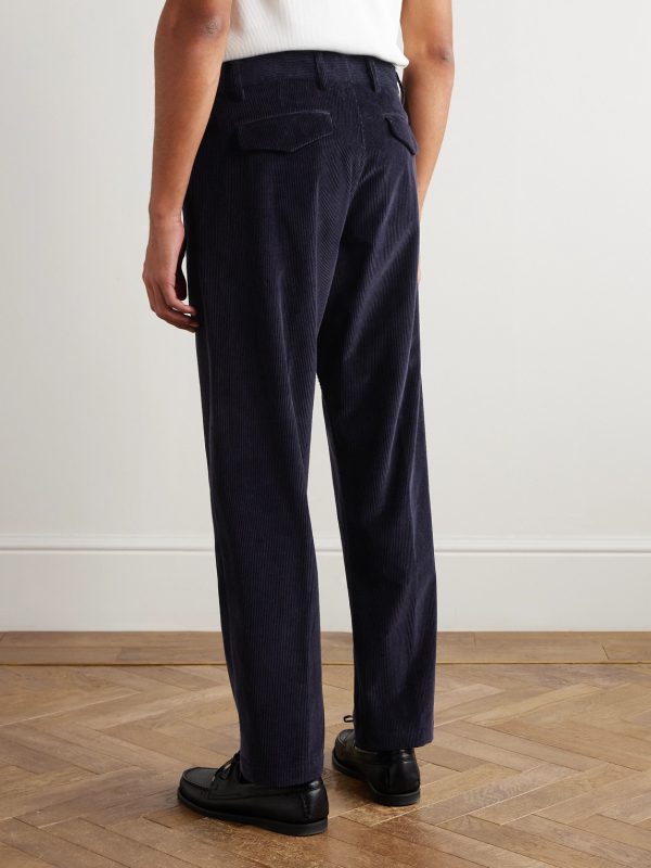 Tony Tapered Cotton and Cashmere-Blend Corduroy Trousers - BK Tony Tapered Cotton and Cashmere-Blend Corduroy Trousers - BK