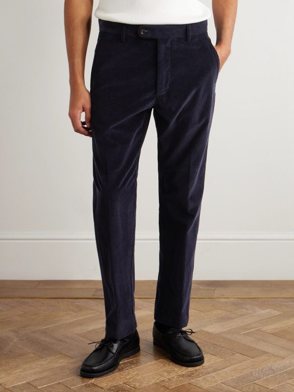 Tony Tapered Cotton and Cashmere-Blend Corduroy Trousers - FR Tony Tapered Cotton and Cashmere-Blend Corduroy Trousers - FR