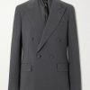 Richard Double-Breasted Silk and Wool-Blend Blazer