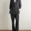 Richard Double-Breasted Silk and Wool-Blend Blazer - OU