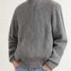 Matt Ribbed Cashmere Zip-Up Cardigan - FR Matt Ribbed Cashmere Zip-Up Cardigan - FR