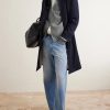 Matt Ribbed Cashmere Zip-Up Cardigan - OU Matt Ribbed Cashmere Zip-Up Cardigan - OU