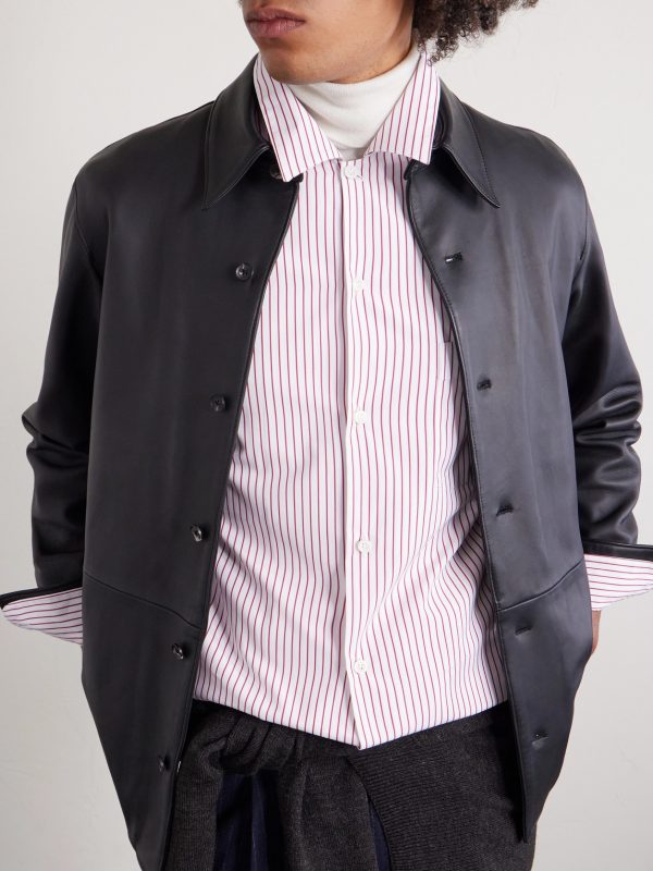 Weekend Striped Cotton-Poplin Shirt - CU Weekend Striped Cotton-Poplin Shirt - CU