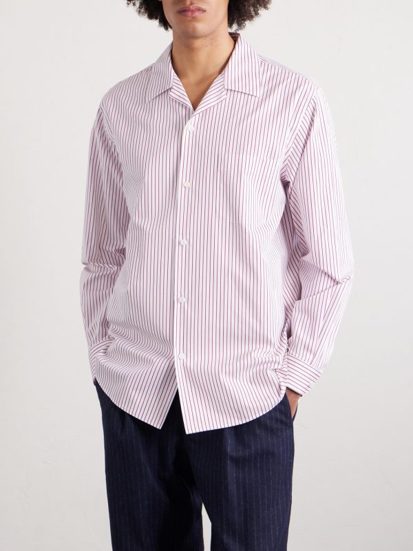 Weekend Striped Cotton-Poplin Shirt - FR Weekend Striped Cotton-Poplin Shirt - FR