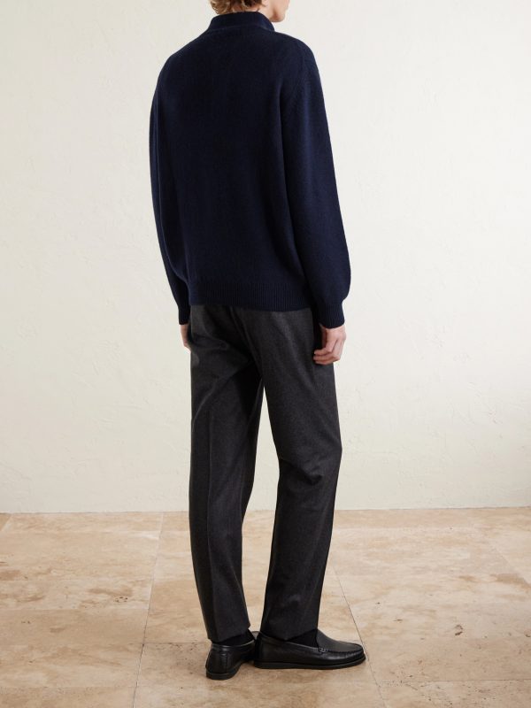 Francis Cashmere Polo Sweater - BK