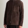 Bruno Shearling-Lined Suede Jacket - FR Bruno Shearling-Lined Suede Jacket - FR